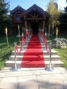 Tape Red Carpet Up Stairs - 3 Dollars Per Step Tape Red Carpet Up Stairs - 3 Dollars Per Step