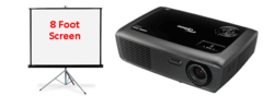 Optoma Projector and 8 Foot Screen Package Optoma Projector and 8 Foot Screen Package